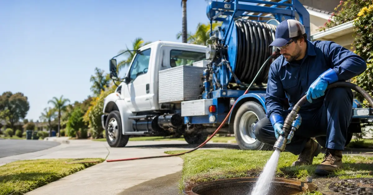 Hydro jet sewer cleaning Parker Dam