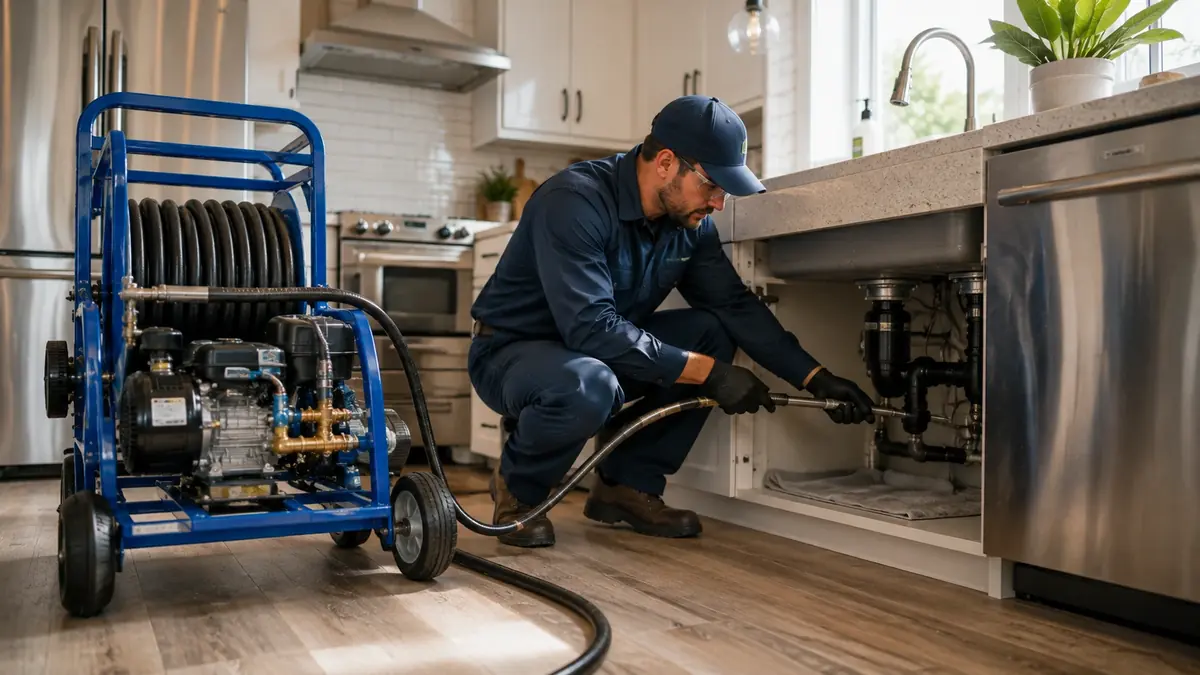 Kitchen Drain Hydro Jetting in Parker Dam