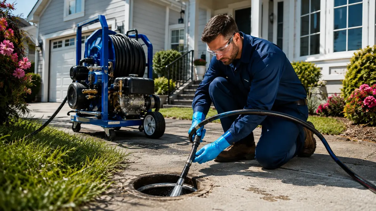 Residential Hydro Jet Drain Cleaning in Parker Dam